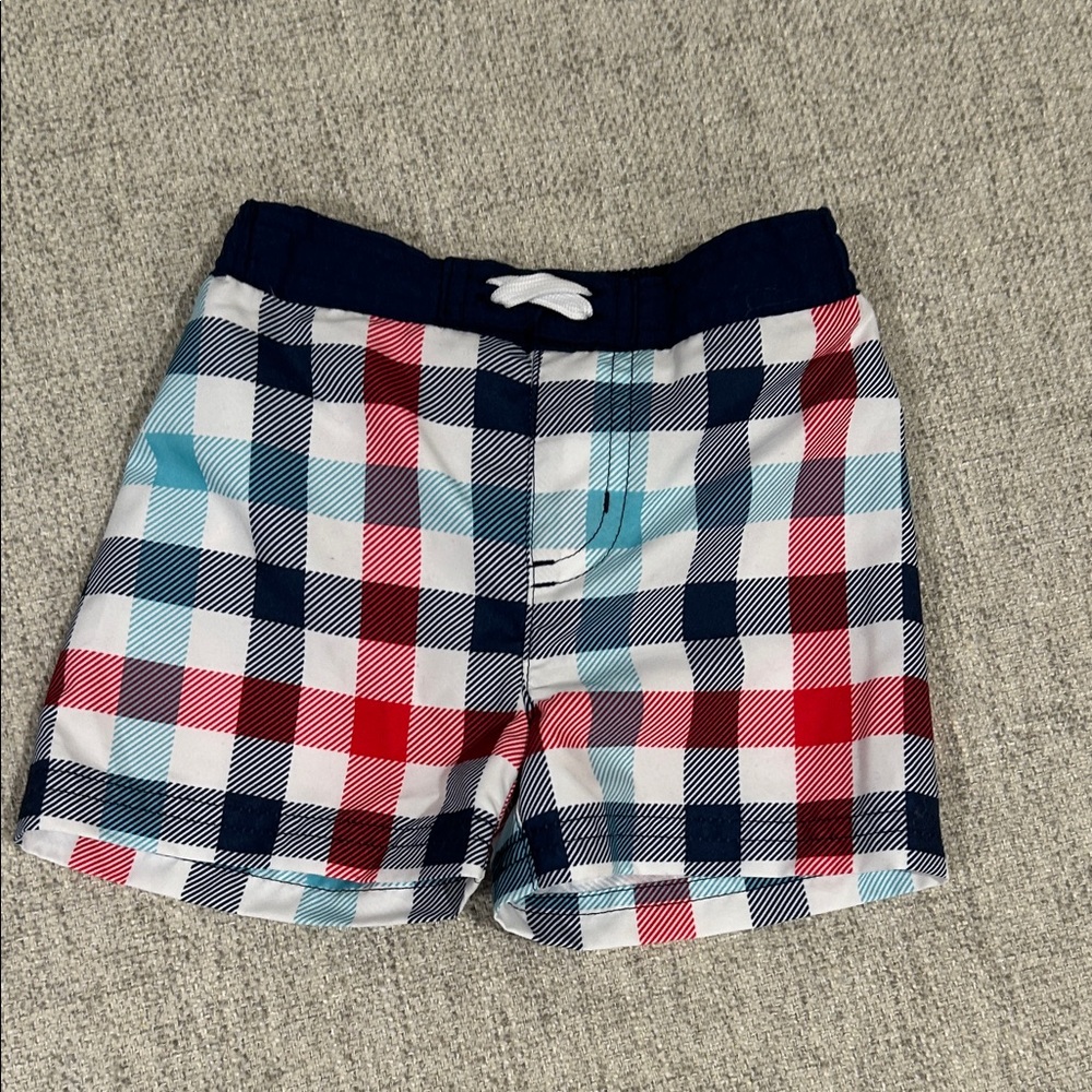 Plaid Swim Shorts